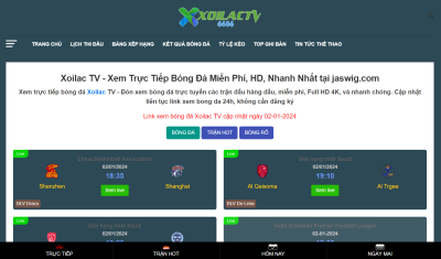 Xoilac TV - Trải nghiệm xem giải đấu trực tuyến đỉnh cao không quảng cáo